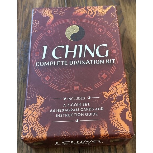 I Ching Complete Divination Kit | Coins + Hexagram Cards + Guide | Oracle Set - Picture 1 of 5